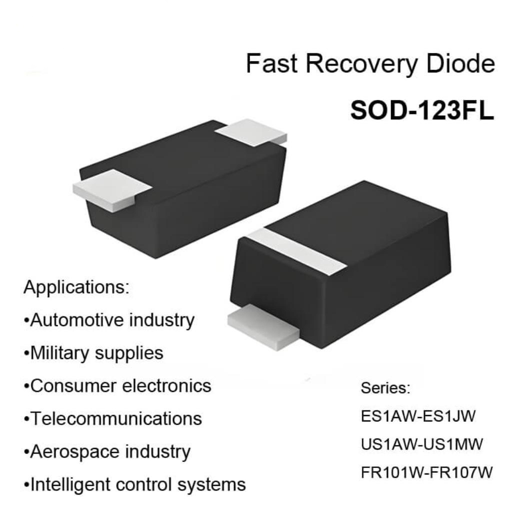 SOD-123FL Fast Recovery Diodes – ES, US & FR Series for Compact Rectification
