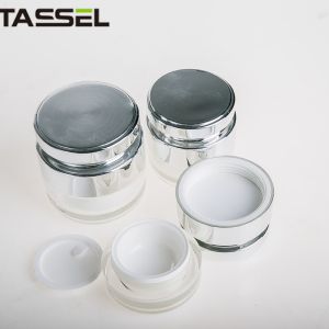 Customized PMMA Cosmetic Lotion Bottle Smooth Screen Printing Surface