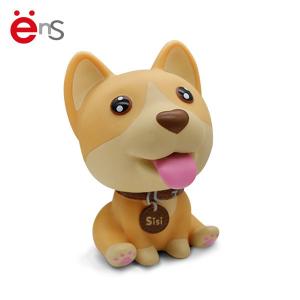 Cheap Cute bobble head toys for car dashboard Puppy Shaped Plastic PVC Material for sale