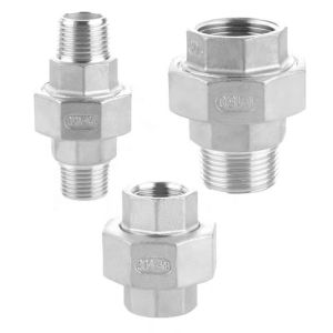Cheap Female Connection Stainless Steel 304 Cast Pipe Fitting Union 3/4" NPT x 3/4" NPT Adapter for sale
