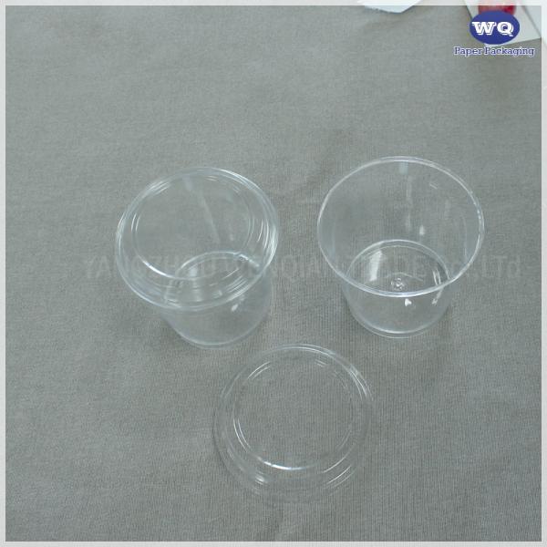 7 oz Dessert Cups with Lids and Spoons, Disposable Plastic Cups for Ice Cream,