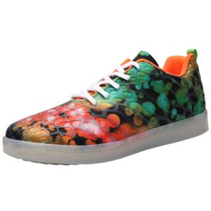 Wireless App Rechargeable LED Sneakers Simulation Control 7 Colors Flashing