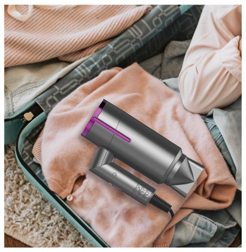 Quality DC Motor Portable Electric Hair Dryer Foldable Handle With 0-1-2 Switch / Concentrator wholesale