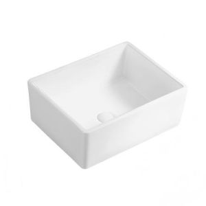 China High Quality Modern Design White Ceramic Rectangular Counter Top Bathroom Sinks Solid Surface for Sanitary Ware Fast Shipping on sale