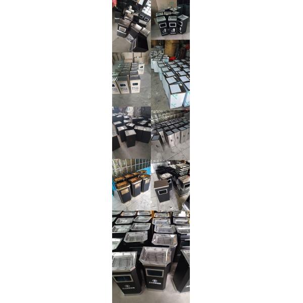 Elevator Entrance Corridor Barrel Hotel Lobby Smoke-extinguishing Stainless Steel Trash Can Stainless Steel Outdoor Trash Bin