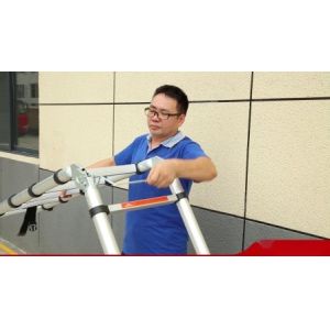 China SGS Collapsible 4.4m Aluminum Telescopic Extension Ladder on sale