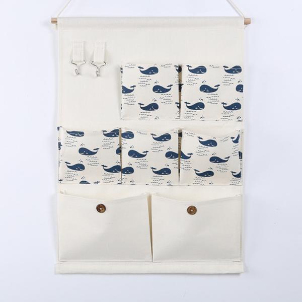 hanging storage bag pockets organizer door wall chest holder customized hedgehog whale owl