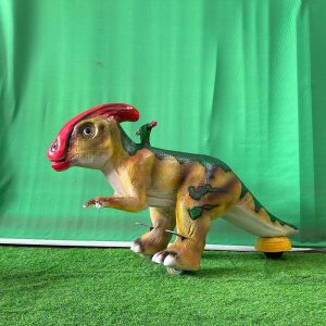 Three Wheels Animatronic Dinosaur Ride Remote Control Lifelike Attraction 80