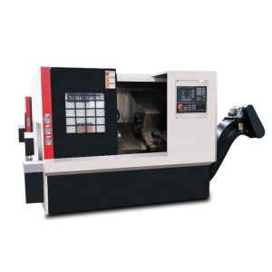 GSK CNC Control System TCK420 Slant Bed Turret Precision Lathe 500mm Workpiece