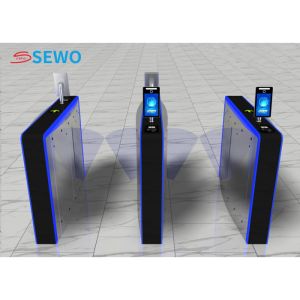 Deluxe Intelligent Speed Gate Turnstile 45people/min With Biometric Scanner
