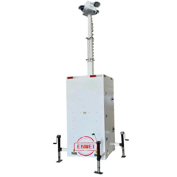 Quality Mobile Security Camera Tower With Customized Cable For Shopping Mall Security Monitoring wholesale