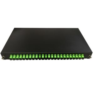 China ST/SC/LC/FC Optical Fiber Termination Box CLA-SC24-2 1U 19 Inch Rack 24 Cores on sale