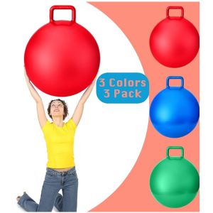 Hopper Jumping Hopping Ball Exercise Bouncing Ball with Handle and Air Pump for