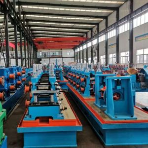 380volt ERW89 ERW Tube Mill Straight Seam Pipe Welding Machine