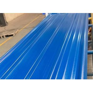 White 1130mm Width PVC Roof Tiles Green Environment Corrugated Roofing Sheet