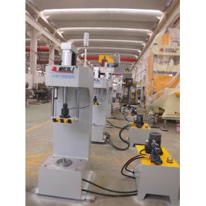 Steel Hydraulic Electric Servo Press PLC 0.01mm For Press Fitting