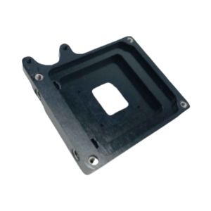 Custom CNC Machined Aluminum Components Anodized Black For Robot Housing