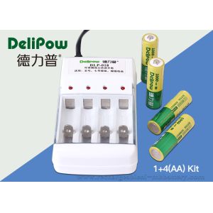 Compact Design 1000mAh Rechargeable Battery Kit Nimh 4 AA Delipow