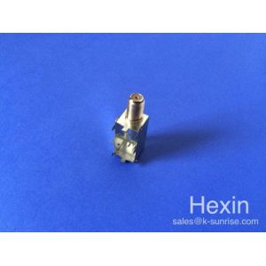 Custom shield cans with RF connector