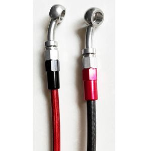 Color PVC Coated Brake Hose Assembly For Racing Motorcycle