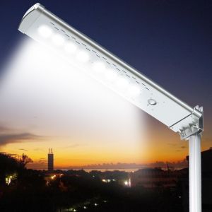12V 42ah Lithium Battery LED Street Lights 60 Watt 10200Lm All In One Motion