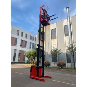 Load Capacity 1000 kg Electric Order Picker Lifting on Platform Human Mounted