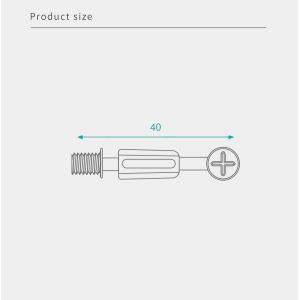 40mm Length Connector Cam And Bolt Cam Lock Bolt High Durability For Rta