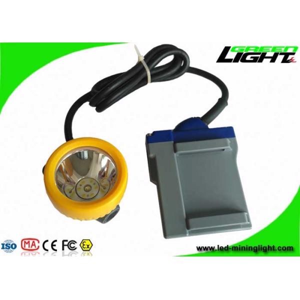 6.6Ah Rechargeable Battery Mining Hard Hat Lights 15000lux With 16hrs Long