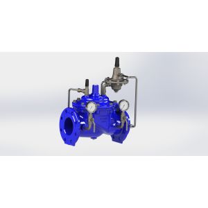 SS304 Pilot Ductile Iron Water Flow Control Valve Top Grade