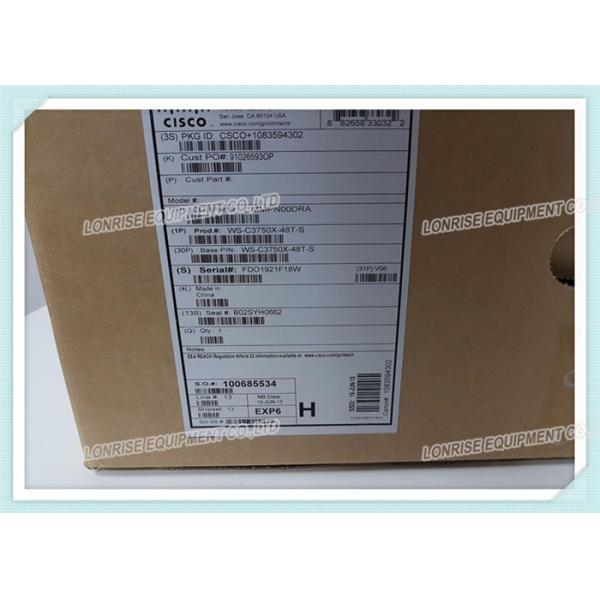 WS-C3750X-48T-S 48 Port Gigabit Ethernet Network Switch Layer 3 X Stackable IP