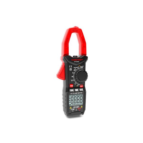 HT208A AC Digital Clamp Meter AC Current Voltage Resistance Capacitance / T-RMS