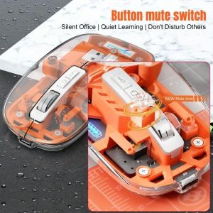 Desktop Wireless Gaming Mouse with RGB Backlit Rechargeable and Ergonomic Design