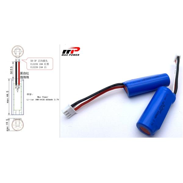 14430 3.7v 600mAh 10C High power discharge Rechargeable Lithium Ion Battery With UL KC CB PSE