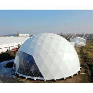 15m Diameter PVC Coated Geodesic Dome Tent Sphere Clear Dome Tent