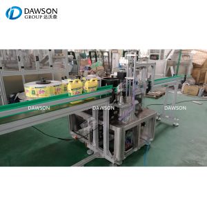 Automatic Plastic PET Double Side Labeling Machine PE Oil Detergent Bottle