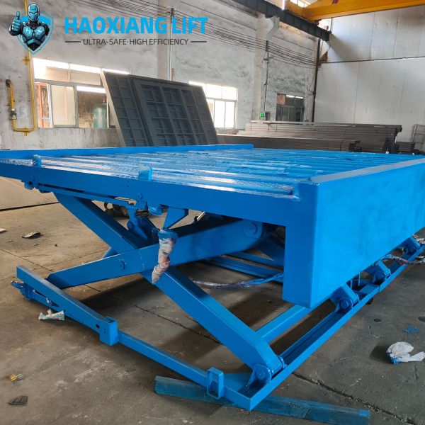 Unmovable Hydraulic Scissor Lift with Rollers – 1T-10T, stable, roller-eases