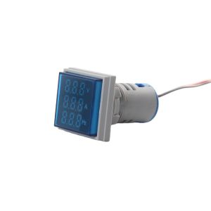 22mm mini Square led indicator ammeter voltmeter frequency signal light/lamp