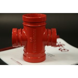 ANSI Standard Pipe Groove Four Way Cross With High Pressure Resistance