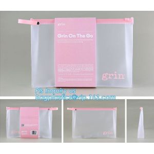 student stationery transparent plastic slider zipper bag, Eco-friendly Slider