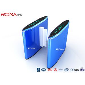 China Security Passage Waist Height Turnstile IR Sensor Alarm Sliding Flap Barrier Gate on sale China Security Passage Waist Height Turnstile IR Sensor Alarm Sliding Flap Barrier Gate on sale