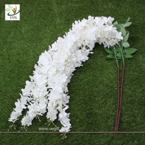 China UVG Wedding favor with white cheap silk artificial wisteria flower for party decoration on sale