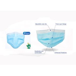 Adult Size Surgical Mouth Fask With Earloop Covid 19 Prevention Ce Approved