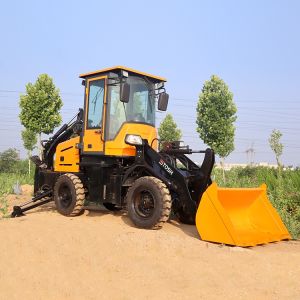 Hot Sale Four-wheel Drive Mini Backhoe Excavator Loader Small Backhoe Loader