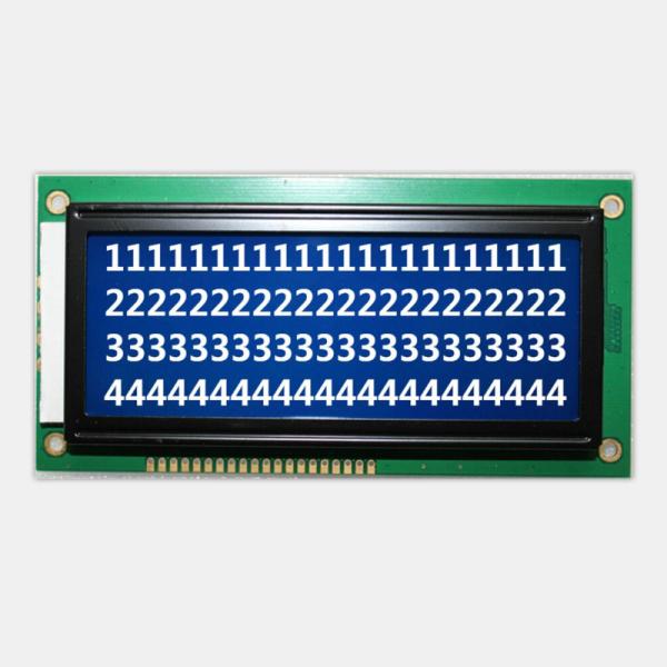 Quality Blue Mode Transmissive LCM LCD Display Negative Character Screen For Instrument  wholesale