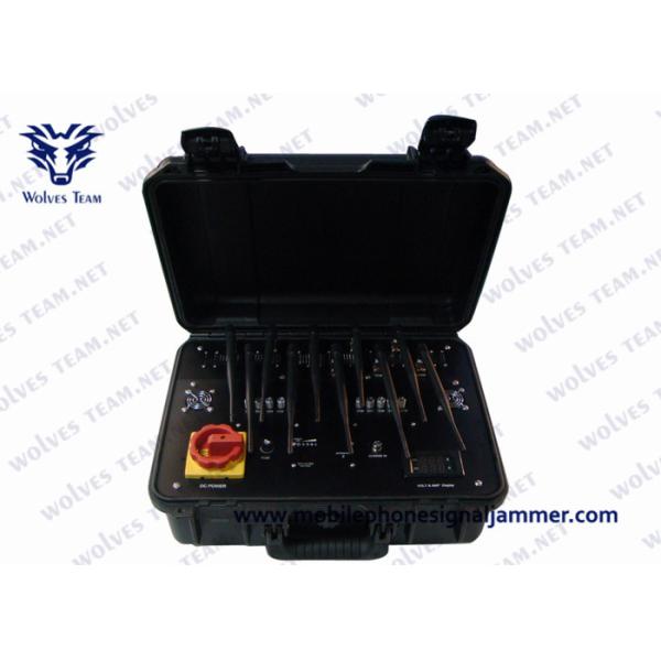 600W Portable VIP Protection Defence RF GPS WIFI5.8G Signal Suitcase UAV Drone