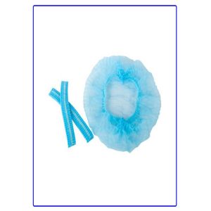 Nurse Laboratory Disposable Scrub Caps With Double Elastic String Skin Friendly