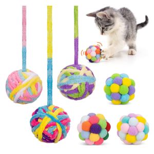 China Interactive Safe Chew Toys For Cats With Bell And Cat Fuzzy Balls on sale