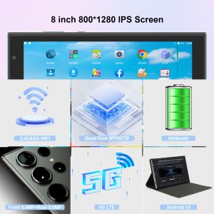 C idea 8 inch Wifi Tablet with 8+512GB Storage Quad Core Processor 800x1280 IPS