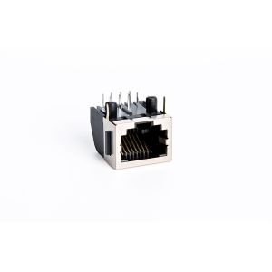 90 ° Orientation RJ45 PCB Connector / Tab Down Rj45 Pcb Mount Jack TM572811EBX12