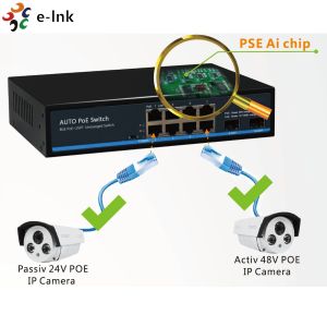 8 Port 10/100/1000T Smart Network PoE Ethernet Switch With 1000BASE SFP